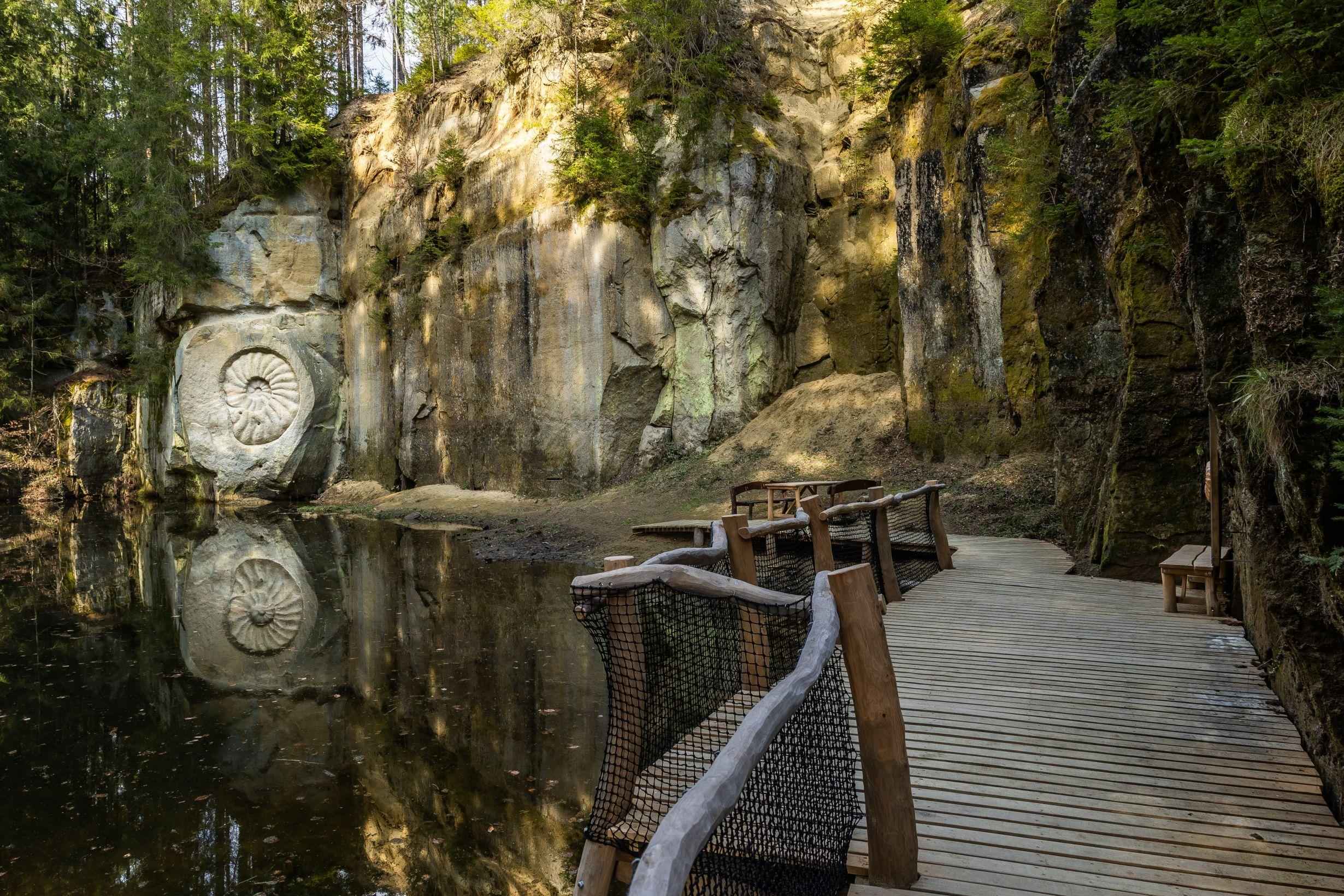Naučná stezka Druhohory v kostce maletínského pískovce
