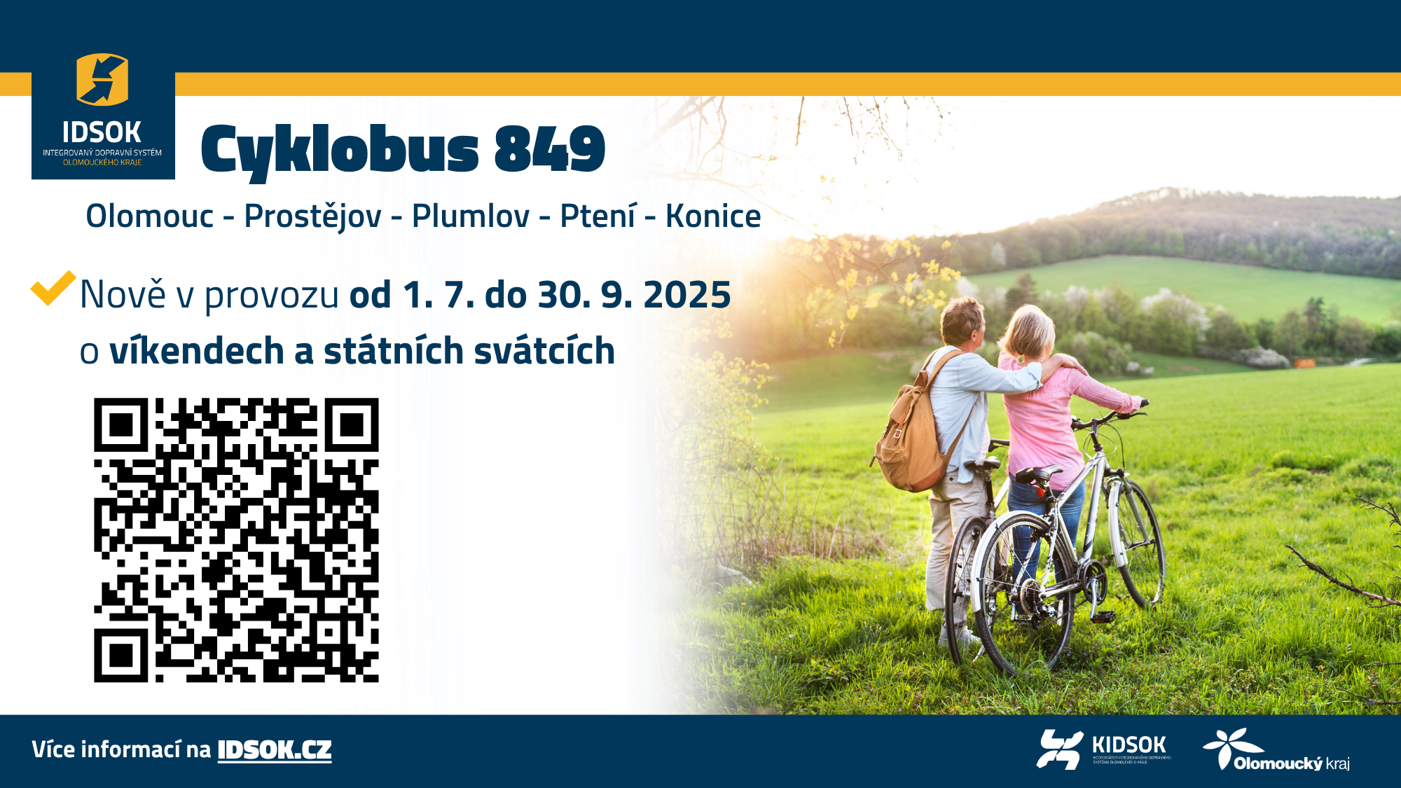 Nový letní cyklobus z Olomouce do Konice!