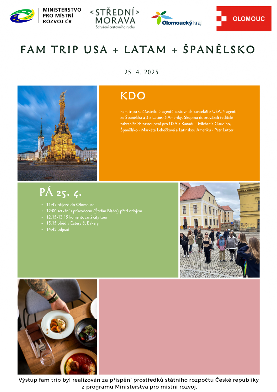 FAM TRIP USA + LATAM + ŠPANĚLSKO 25. 4. 2025