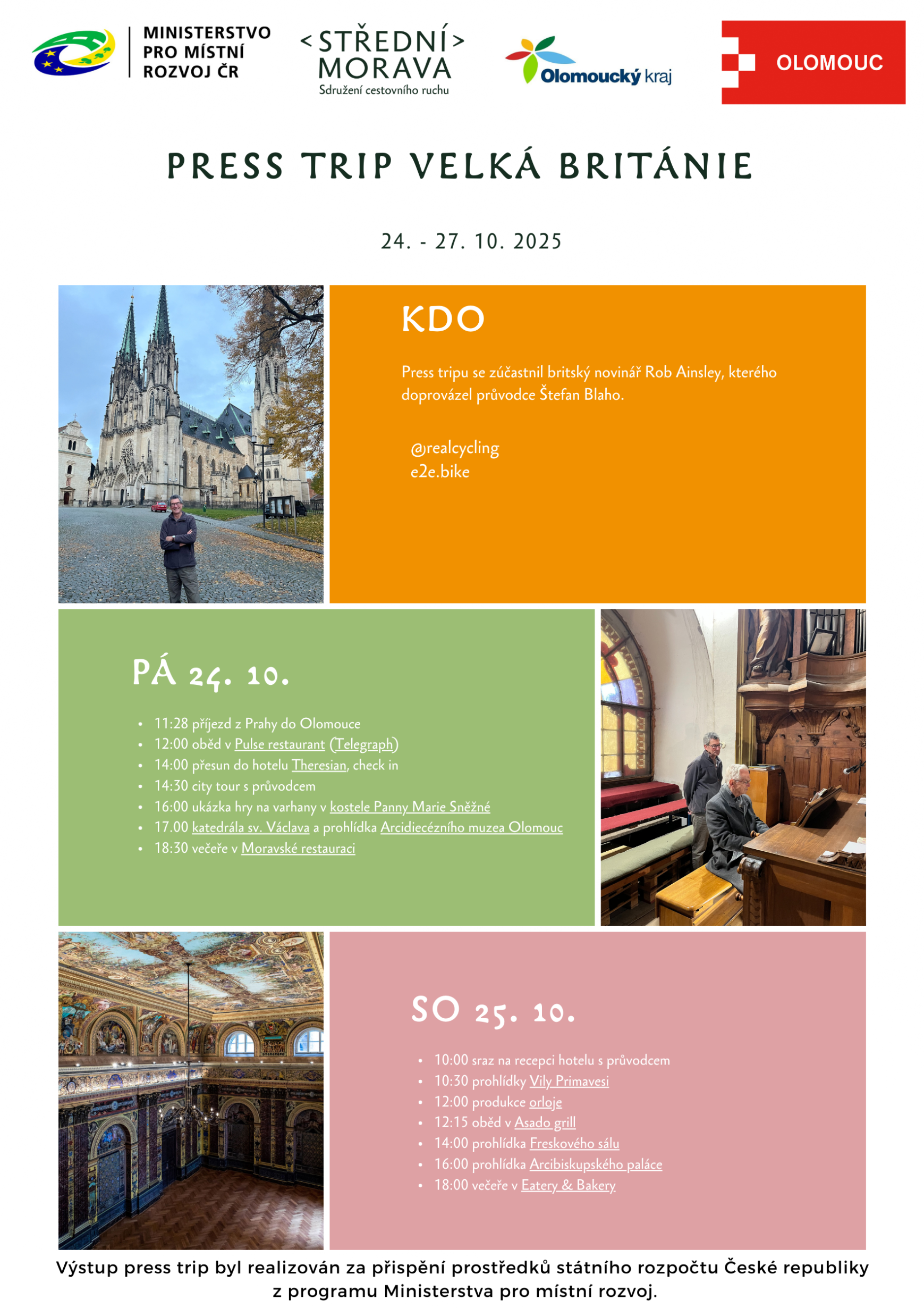 PRESS TRIP VELKÁ BRITÁNIE 24. - 27. 10. 2025