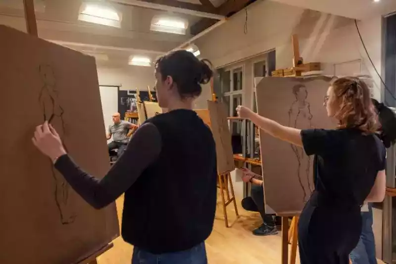 Večerní kresba s hvězdičkou