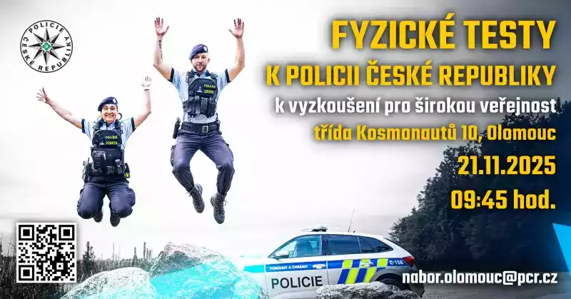 Fyzické testy k Policii České republiky k vyzkoušení pro širokou veřejnost