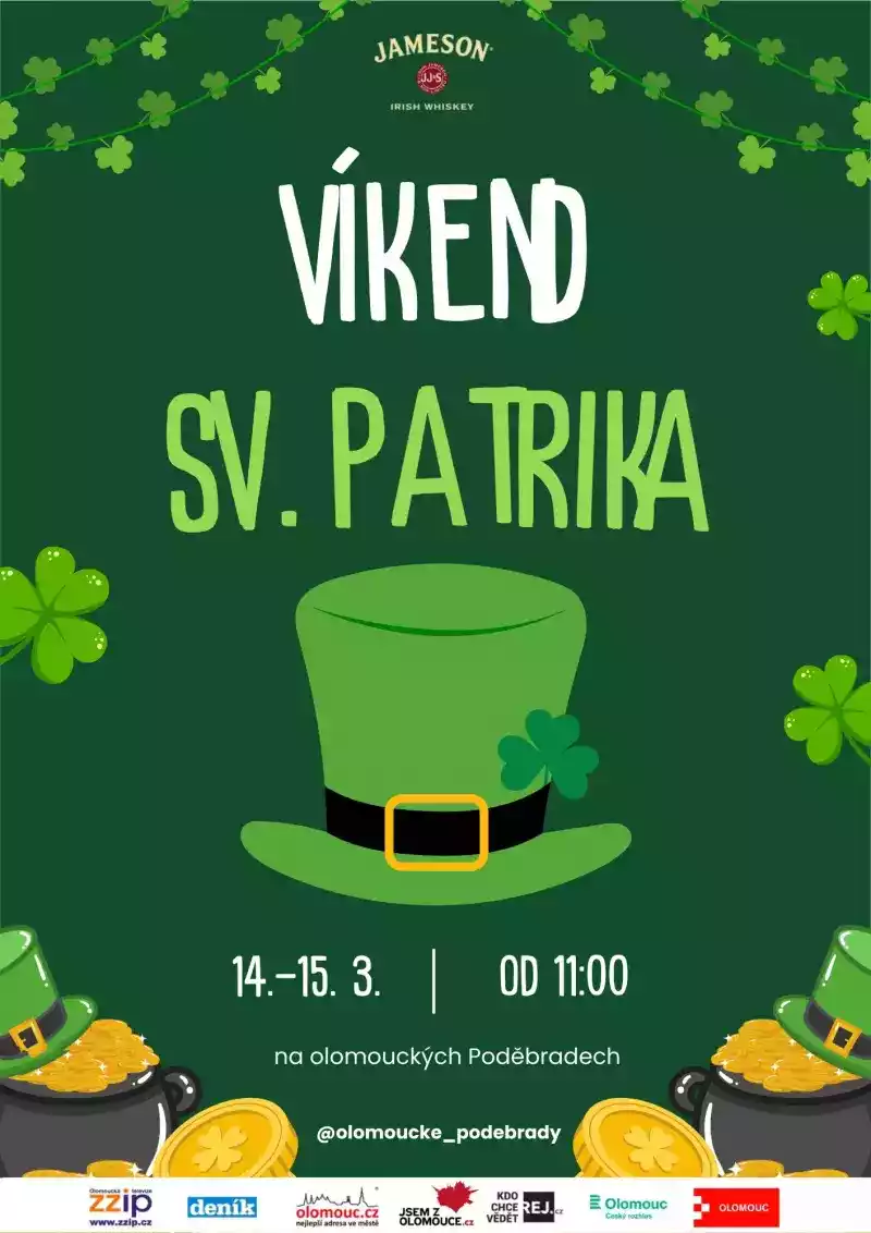 Víkend Sv. Patrika na olomouckých Poděbradech