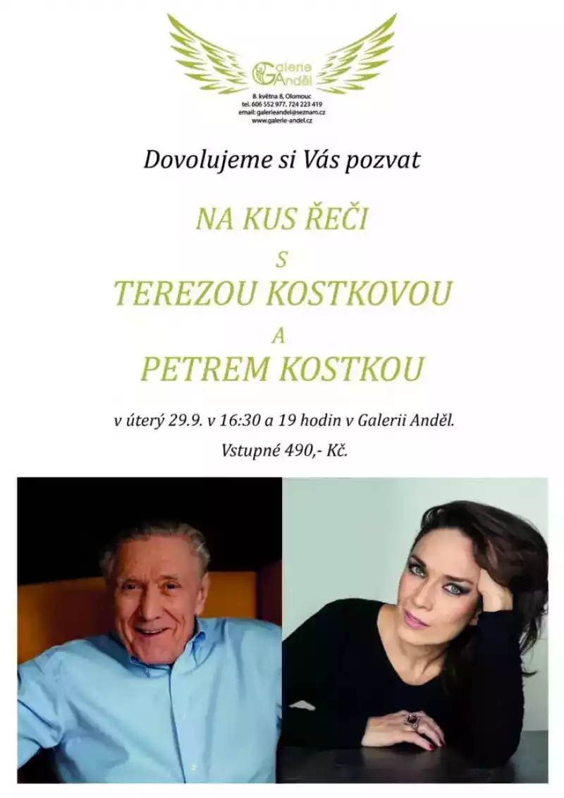 Na kus řeči s Terezou Kostkovou a Petrem Kostkou