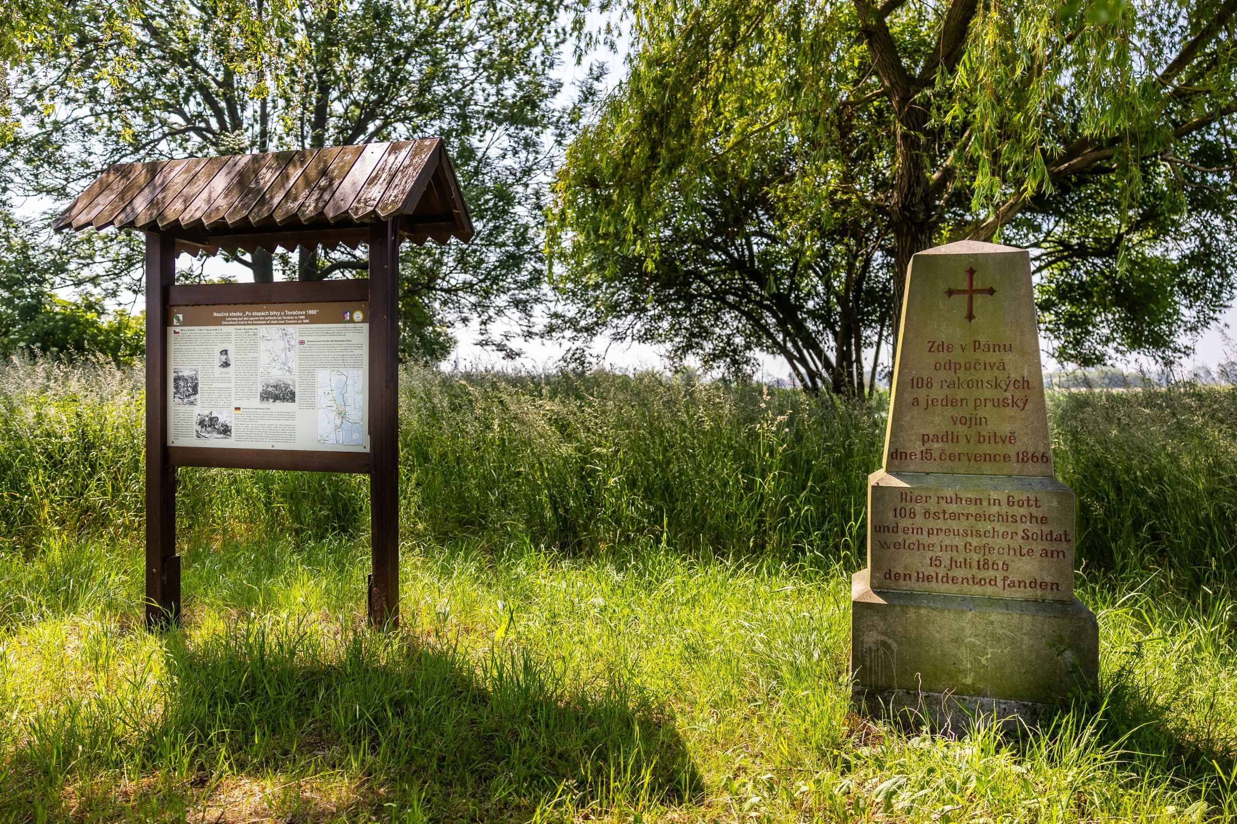  Lehrpfad Auf den Spuren der Schlacht von Tovačov 1866