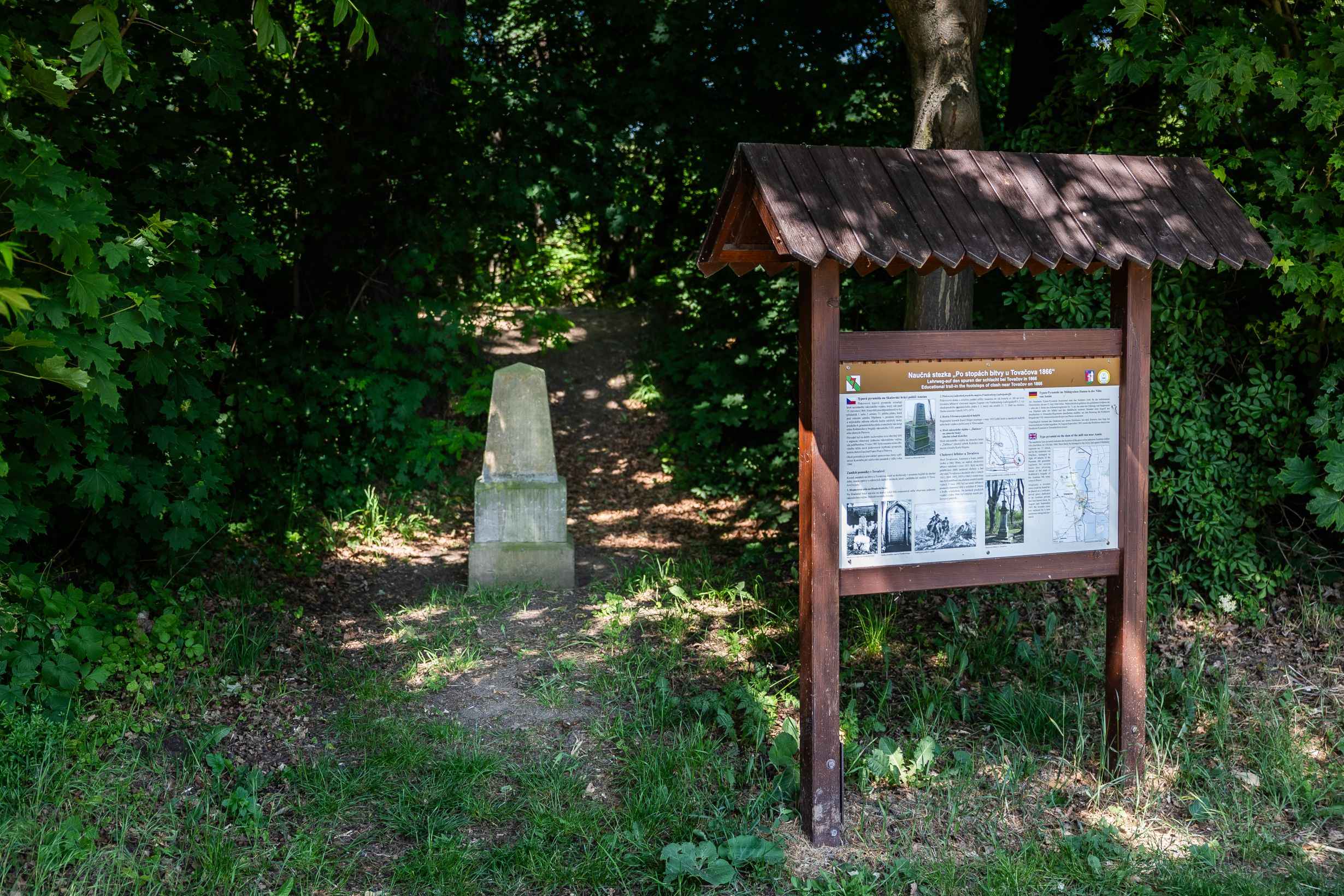  Lehrpfad Auf den Spuren der Schlacht von Tovačov 1866