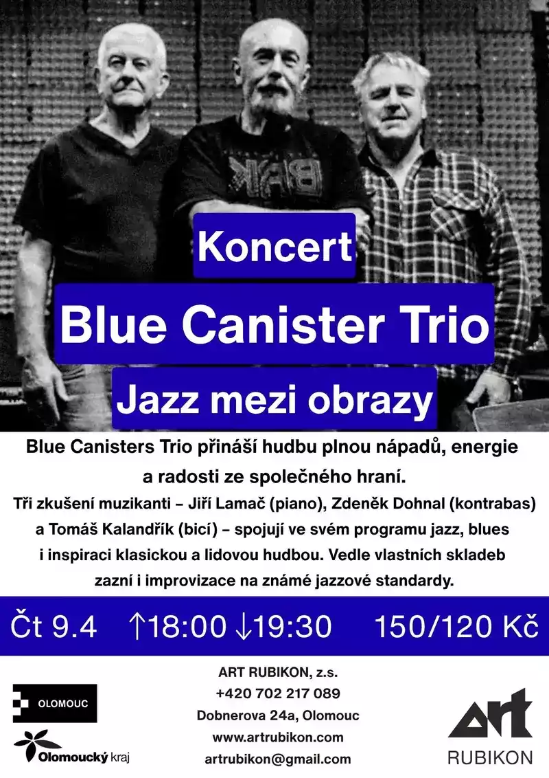 Koncert Blue Canister Trio - Jazz mezi obrazy