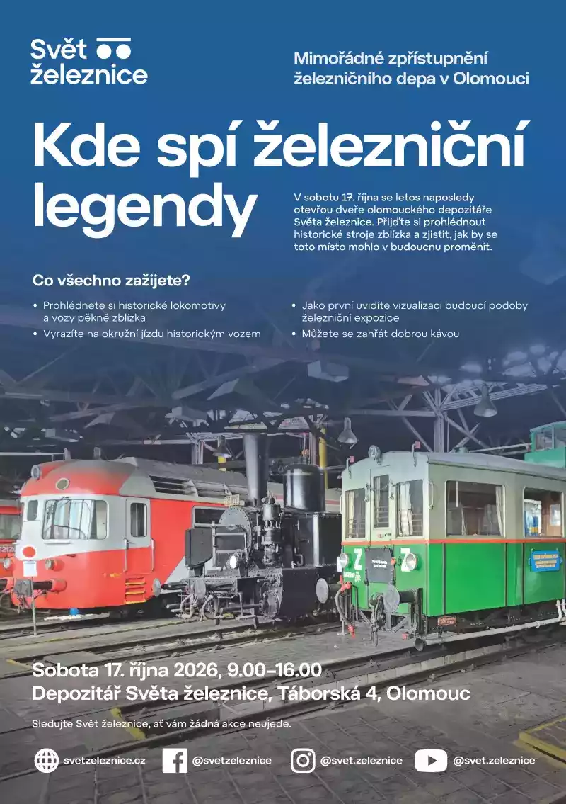 Mimořádné zpřístupnění železničního depa v Olomouci