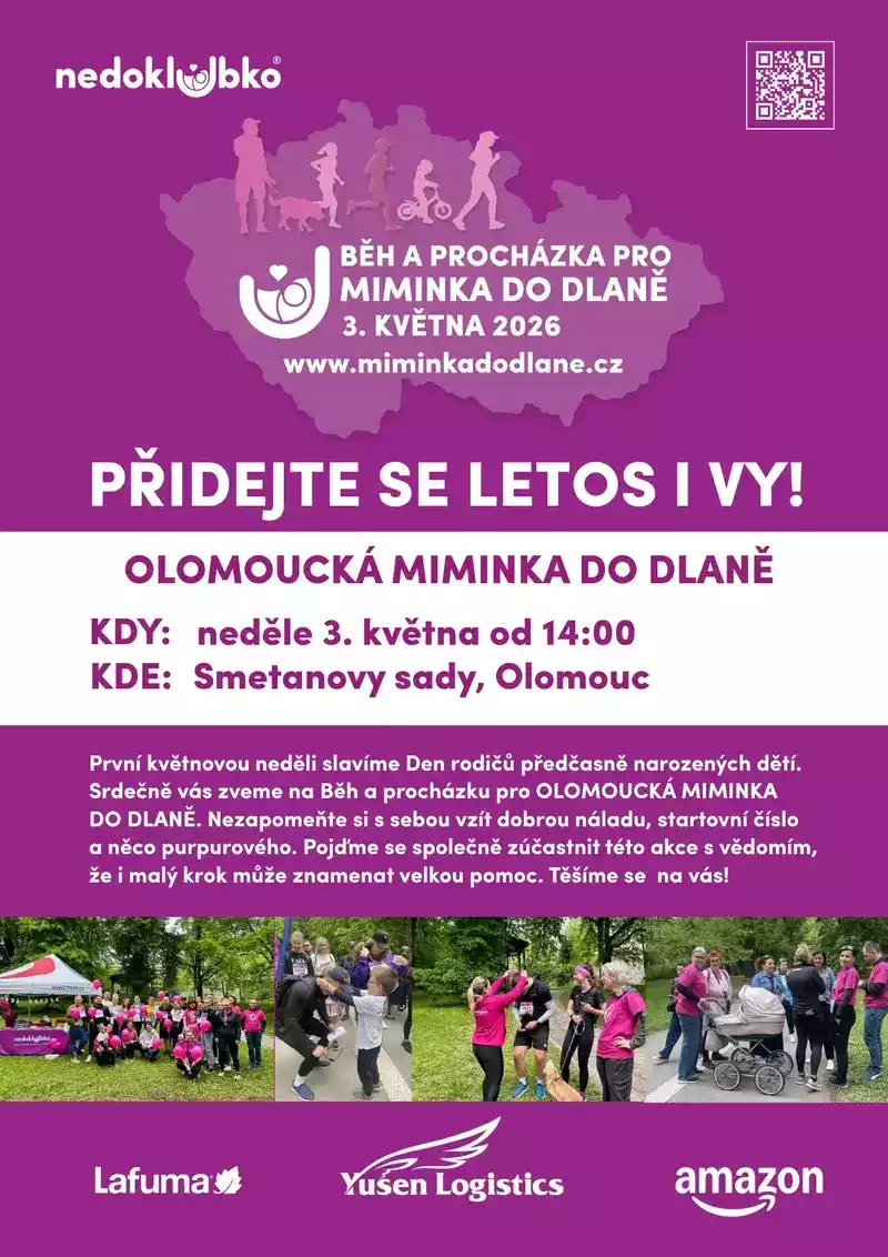 Běh a procházka pro MIMINKA DO DLANĚ