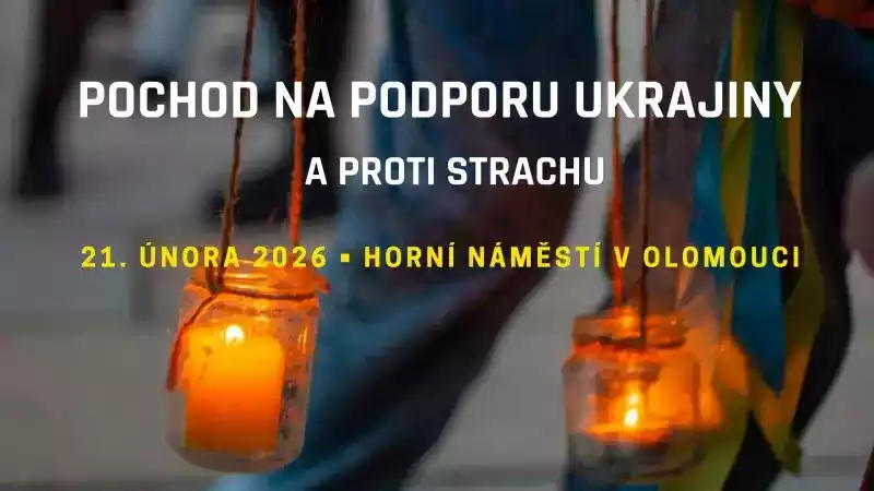 Pochod na podporu Ukrajiny a proti strachu