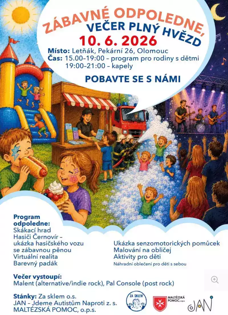 Zábavné odpoledne a večer plný hvězd