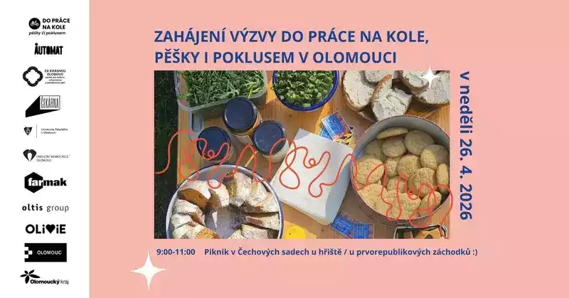 Piknik v parku a zahájení výzvy Do práce na kole, pěšky i poklusem v Olomouci