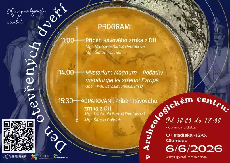 Příběh jednoho kávového zrnka představí Archeologické centrum Olomouc