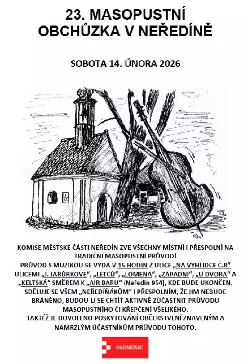 23. masopustní obchůzka v Neředíně