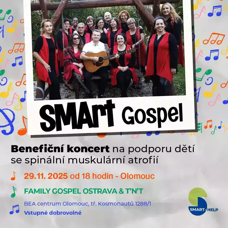 Benefiční koncert křesťanské skupiny SMArt Gospel