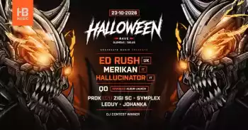 Hoofbeats Halloween Rave 2026: Ed Rush / Merikan / Hallucinator
