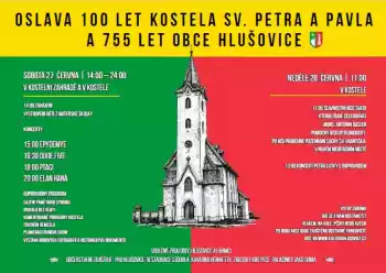 Hlušovice: Oslavy 100 let kostela a 755 let obce