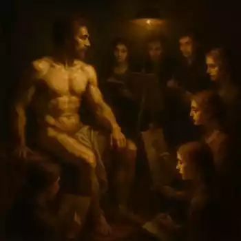 Večerní kresba s hvězdičkou