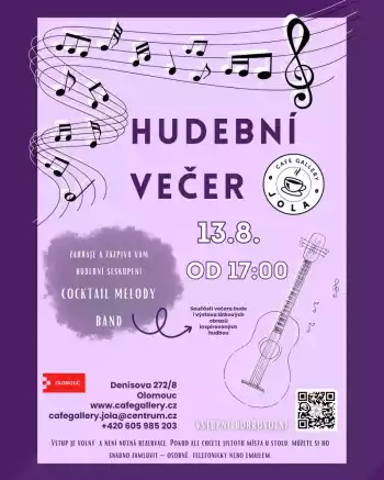 Hudební večer v Cafe Gallery JOLA