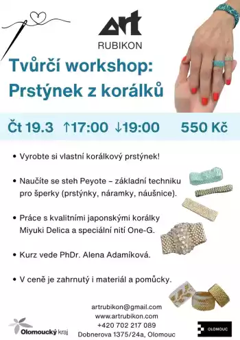 Tvůrčí workshop: Prstýnek nebo náramek z korálků