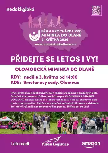Běh a procházka pro MIMINKA DO DLANĚ