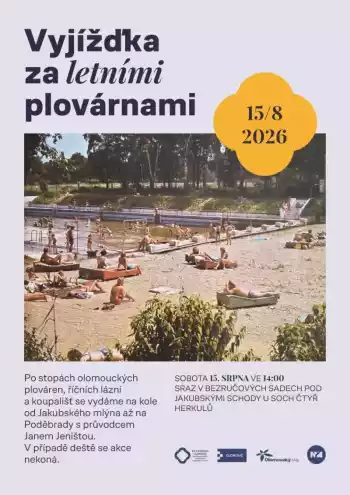 Vyjížďka za letními plovárnami Olomouce