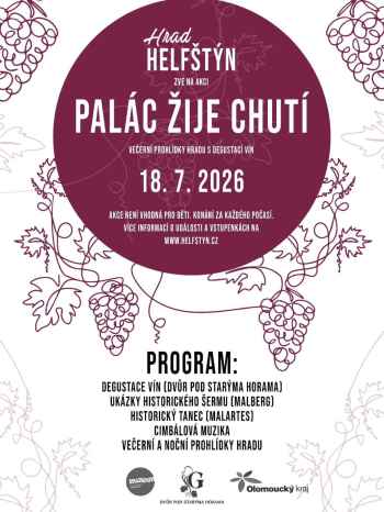 PALÁC ŽIJE CHUTÍ – ZÁŽITKOVÉ PROHLÍDKY S DEGUSTACÍ VÍN