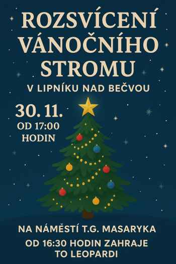 ROZSVÍCENÍ STROMU A 1. SVÍCE ADVENTNÍ