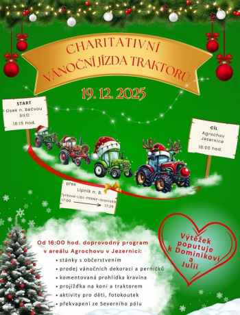 CHARITATIVNÍ VÁNOČNÍ JÍZDA TRAKTORŮ
