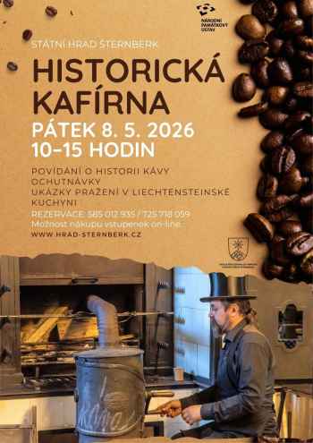 Historická kafírna na hradě Šternberk