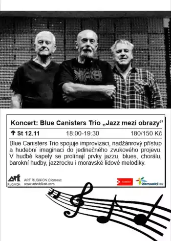 Koncert: Blue Canisters Trio: Jazz mezi obrazy