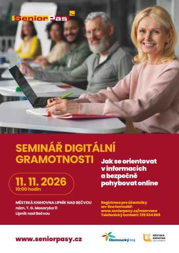 SEMINÁŘ DIGITÁLNÍ GRAMOTNOSTI: JAK SE ORIENTOVAT V INFORMACÍCH A BEZPEČNĚ POHYBOVAT ONLINE