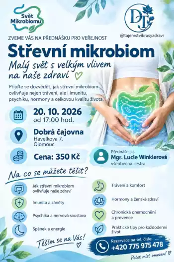 Střevní mikrobiom. Malý svět s velkým vlivem na naše zdraví
