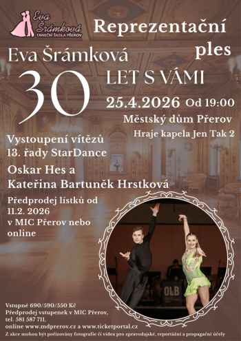 Reprezentační ples Taneční školy: 30 let s vámi