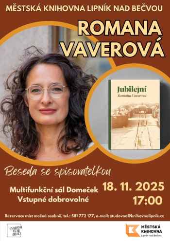 KNIHOVNA VŠEMI SMYSLY – SPISOVATELKA ROMANA VAVEROVÁ