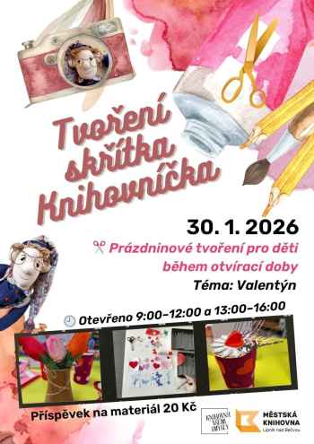 PRÁZDNINOVÉ TVOŘENÍ SKŘÍTKA KNIHOVNÍČKA