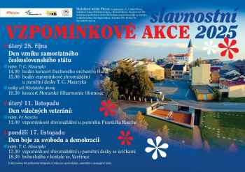 Slavnostní vzpomínkové akce 2025