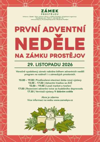 První adventní neděle na zámku Prostějov