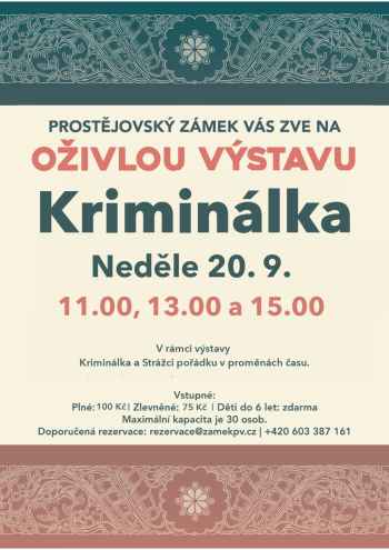 Oživlá výstava Kriminálka