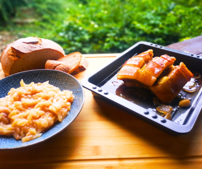 Gebackener Bauchfleisch